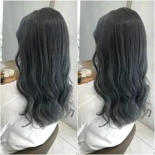 ロング カラー 全席個室 暖色カラー Zina松園優香🌸のヘアスタイル