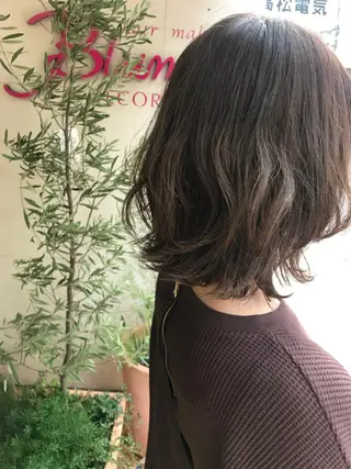 ミディアム パーマ メンズ ニュアンスヘア☆樋口 希世☆のヘアスタイル