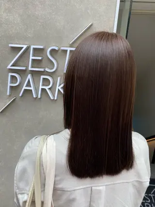 セミロング 顔周りカット/透明感 カラー✂️MEIのヘアスタイル