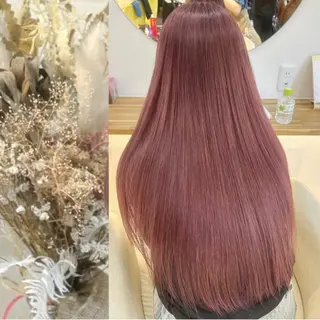 ロング カラー Rio🎀ブリーチ なし透明感♡顔周り♡のヘアスタイル
