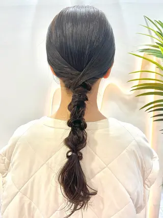 ロング ヘアアレンジ cana 札幌レイヤースタイルのヘアスタイル