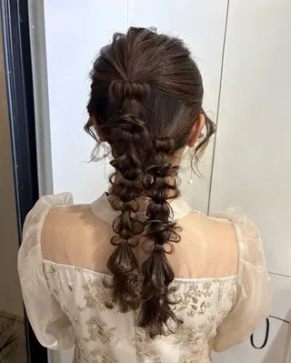 ロング カラー ヘアアレンジ 梅田/透明感カラー 🤍narumiのヘアスタイル