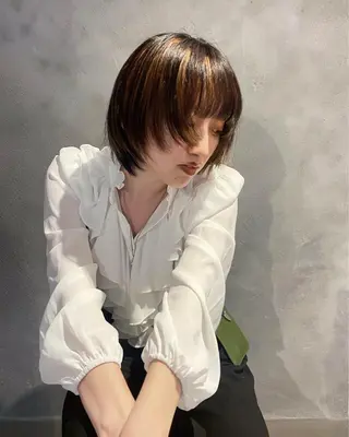 ショート カラー maki @pullnocのヘアスタイル