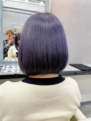 ショート カラー ブリーチ有無Wカラー メンズパーマ大成のヘアスタイル