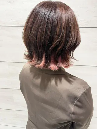 ミディアム カラー noll【今池駅前】 池田碧花のヘアスタイル