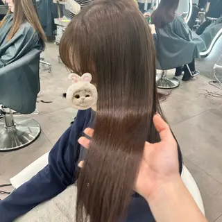 ミディアム ブリーチなしW🎀 髪質改善／はのんのヘアスタイル