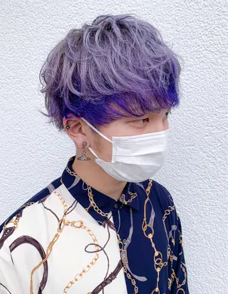 ショート カラー ヘアアレンジ メンズ メンズパーマ職人 加藤 弘貴のヘアスタイル