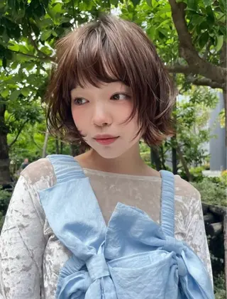 ショート 艶beige ♡ayana♡のヘアスタイル