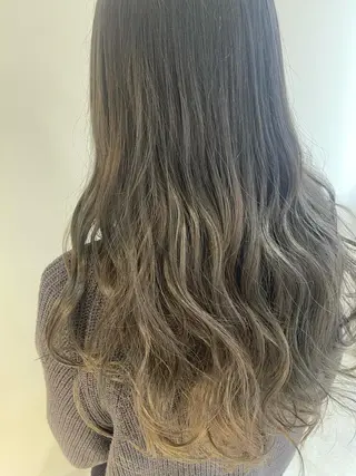 ロング カラー m i k u n aのヘアスタイル