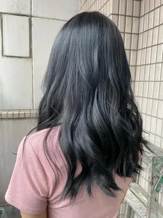 ロング 原 千景のヘアスタイル