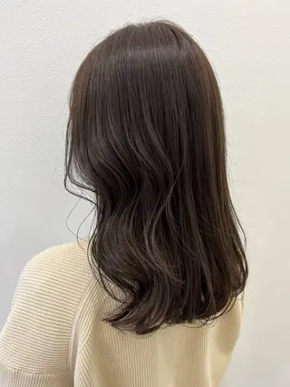 セミロング カラー mama美容師 たかはし みくのヘアスタイル