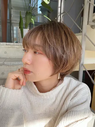 ショート 🌟モテ髪ショート 🌟店長 津賀涼のヘアスタイル