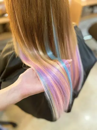 ロング カラー ヘアアレンジ Hair Make Salon ZEROのヘアスタイル