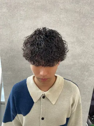 パーマ メンズ イケメン製造機 🔥上原沙羅🔥のヘアスタイル