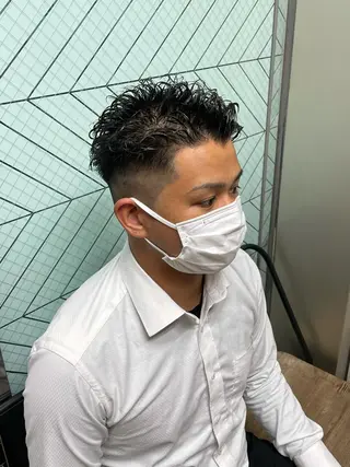 パーマ メンズ 渋谷/フェード/ 國分 翔のヘアスタイル