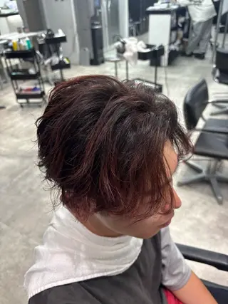ショート カラー メンズ 🐲原宿、渋谷/メン ズ特化/パーマ、縮毛のヘアスタイル