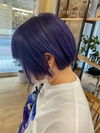 ショート メンズ縮毛矯正 ニュアンスパーマのヘアスタイル