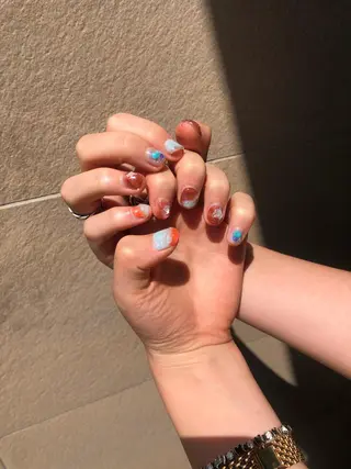 カラー ネイル マツエク・マツパ チャンモリパーマ/韓 国/Minami🦋のヘアスタイル