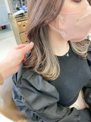 ミディアム カラー ✨カラー支持No.1 🧸ワキ カナコ🧸のヘアスタイル