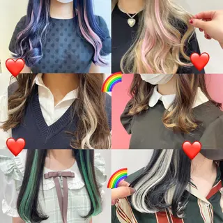 セミロング カラー 新宿駅近♡個室 ♡関口三都季🌜のヘアスタイル