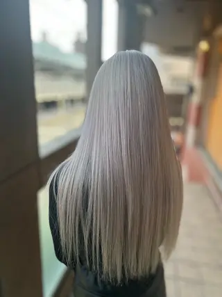 セミロング カラー 日野 和也のヘアスタイル