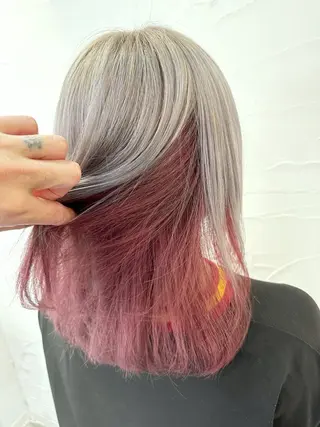 セミロング カラー 中目黒✂︎店長✂︎ TOMOHIROのヘアスタイル