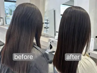 セミロング yoshino /ナチュラル縮毛のヘアスタイル