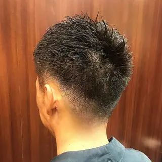 ショート プレミアムバーバー 表参道のヘアスタイル