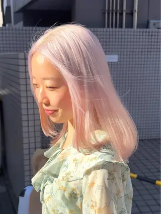 ロング カラー ブリーチ　ハイトーン 特化🌈フジタハルキのヘアスタイル