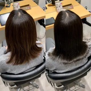 ミディアム カラー 髪質改善ヘアケア 艶髪特化/上田のヘアスタイル