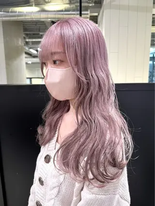 ロング カラー 🧸ブリーチ特化/前 髪/しょうじりか🎀のヘアスタイル