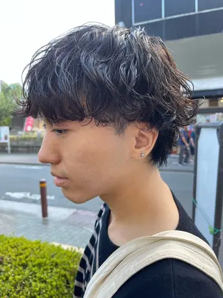 ショート パーマ メンズ メンズパーマ特化/ メッシュ/薫/店長のヘアスタイル