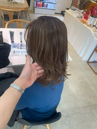 ミディアム テラダ ユウシン西金沢のヘアスタイル