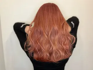 ロング カラー ヘアカラー&縮毛矯正 STAR☆RIVERのヘアスタイル