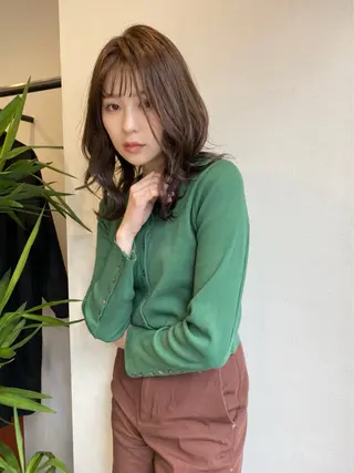 ミディアム ヘアアレンジ メンズカット大歓迎 🫧HONOKA🪽のヘアスタイル