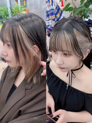 ショート カラー 岡野 静華のヘアスタイル