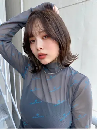 ミディアム カラー パーマ 西荻窪 Refa認定 サロン店長SATOのヘアスタイル