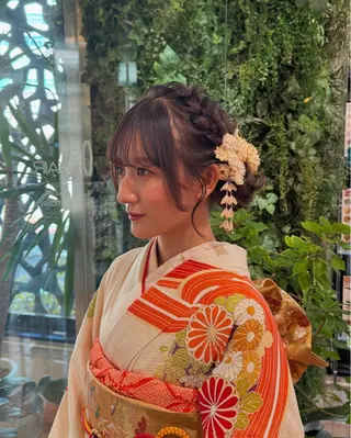 ミディアム ヘアアレンジ ヘアアレンジ 表参道 💠Ayano💠のヘアスタイル