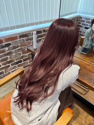 ロング カラー ヘアアレンジ 透明感/ブリーチ/ 髪質改善💛miuのヘアスタイル