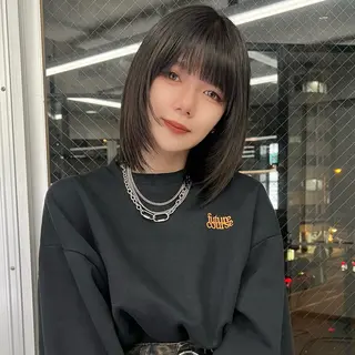 ミディアム カラー 梅田/韓国ヘア/ エクステ🤖ヒナのヘアスタイル