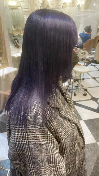 セミロング カラー ゆう🫧 透明感/ハイトーンのヘアスタイル