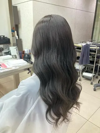 セミロング カラー ヘアアレンジ 🫧ダメージレス🫧 松下のヘアスタイル