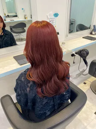 カラー 🇰🇷韓流暖色ヘア 🍒saaya🍒のヘアスタイル