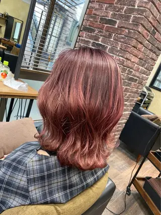 ミディアム 透け感×顔まわり デザイン✂︎吉田のヘアスタイル