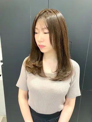 ミディアム カラー 絹髪質感TR💫 レイヤーカット/熊澤のヘアスタイル