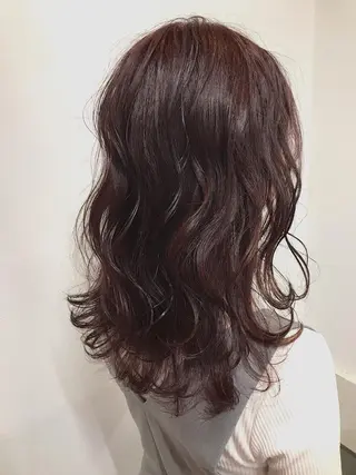 セミロング カラー lani ブリーチ /ダブルカラーのヘアスタイル