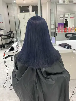 セミロング カラー ヘアアレンジ 💓ブリーチ特化 透明感💓あい💓のヘアスタイル