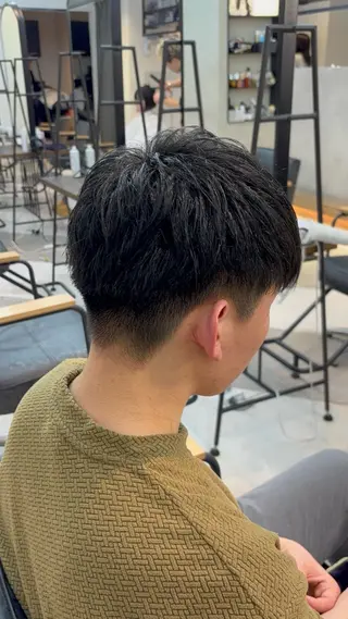 ショート メンズ メンズパーマ/ メッシュ📍ユリのヘアスタイル