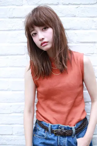 ミディアム カラー ryota .のヘアスタイル