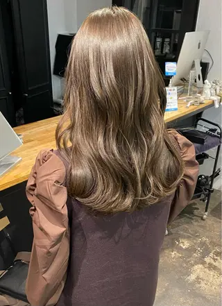 カラー レディースパーマ モデル募集RIKOのヘアスタイル